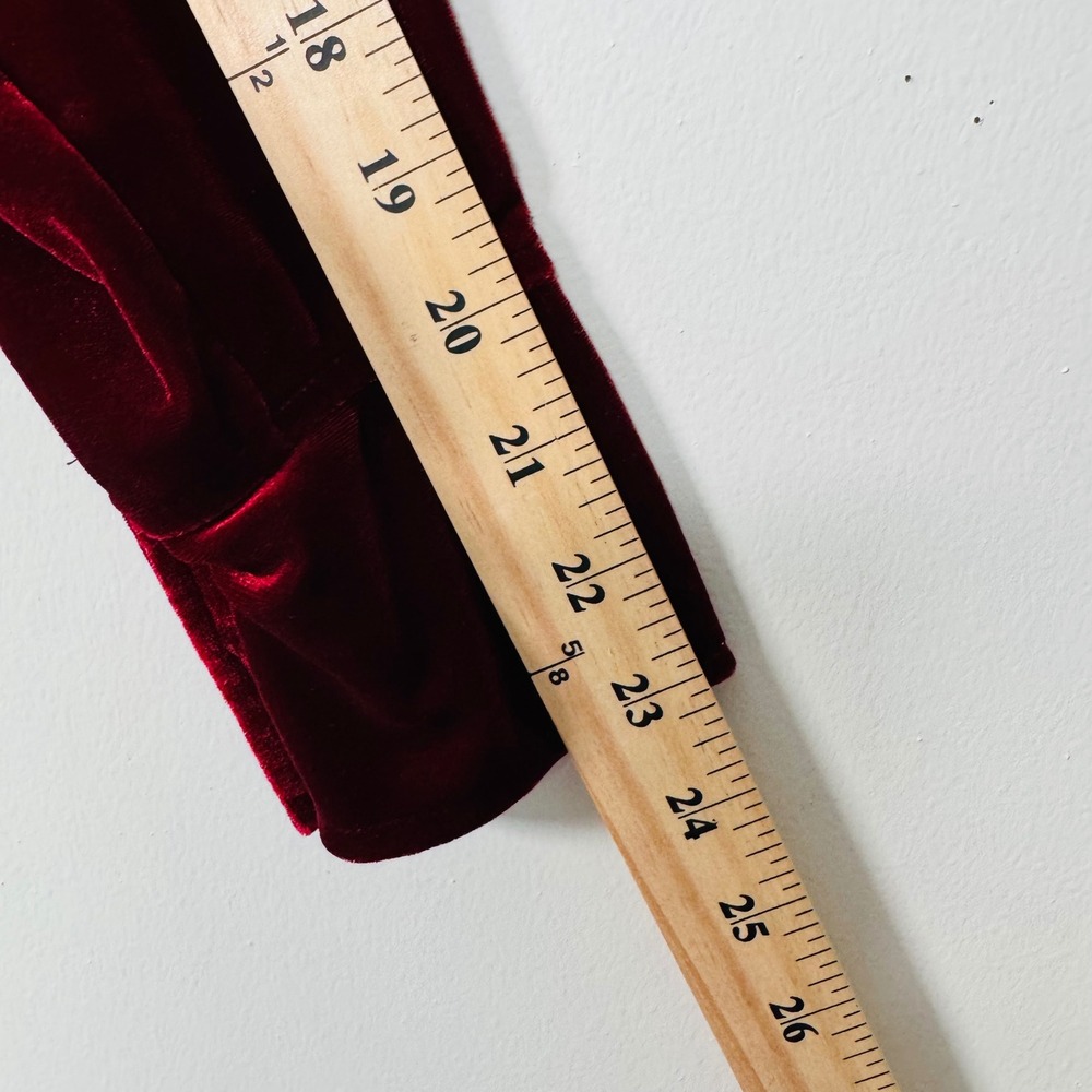 Gap Womens Burgundy Stretch Velvet Button Down Shirt Long Sleeve Red Top Size M - Picture 6 of 6